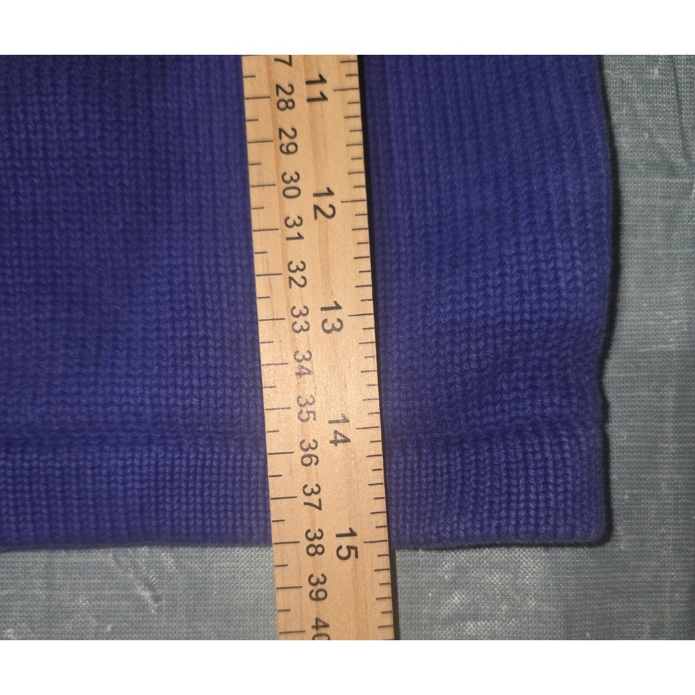 Vintage Polo Ralph Lauren Sweater Kid's Size 5 Blue with Black Pony Knit Heavy - Picture 8 of 8